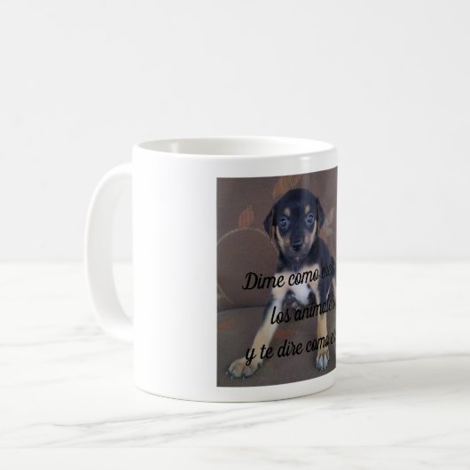 taza Dime como eres con los animales Koffiemok (Voorkant links)