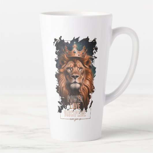Taza Diseño de León Latte Mok (Rechts)
