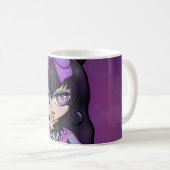 Taza diseño Kuromi fanart rostro Koffiemok (Voorkant rechts)