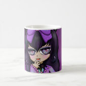 Taza diseño Kuromi fanart rostro Koffiemok (Center)