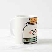 Taza Divertida de Tostadora Minimalista Koffiemok (Voorkant links)