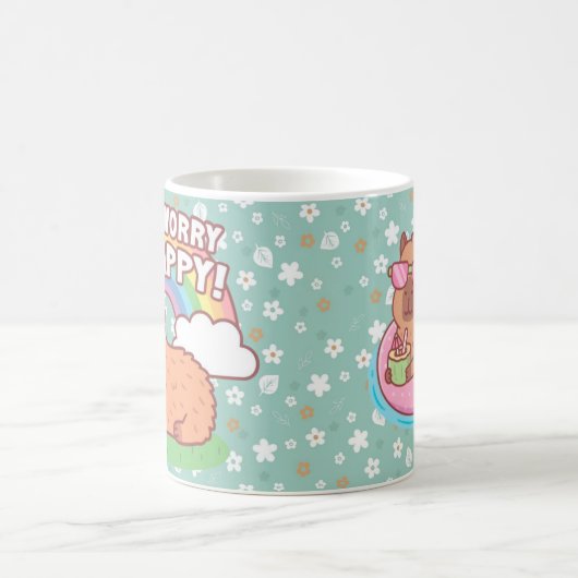 Taza Don't Worry Be Cappy Capibara Carpincho Koffiemok (Center)