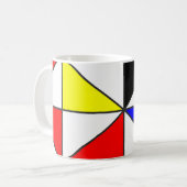 Taza en colores primarios koffiemok (Voorkant links)