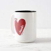 taza Eres Amada Tweekleurige Koffiemok (Voorkant links)