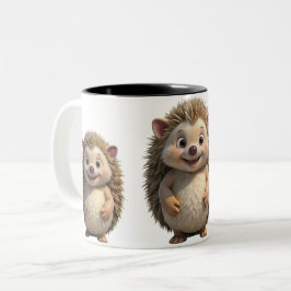 taza erizos divertida tweekleurige koffiemok