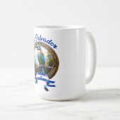 TAZA  ESCUDO TOROGOZ EL SALVADOR KOFFIEMOK (Voorkant rechts)