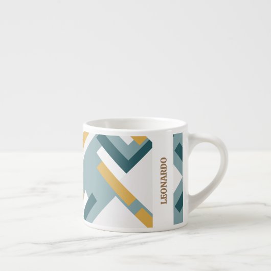 Taza Espresso diseño geométrico personalizado Espresso Kop (Rechts)