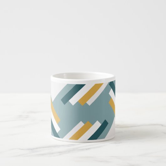 Taza Espresso diseño geométrico personalizado Kop (Voorkant)