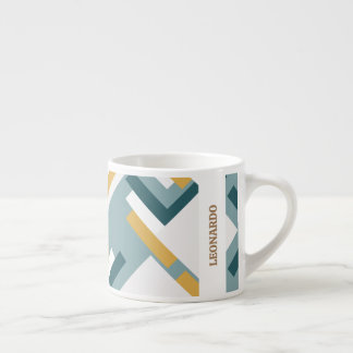 Taza Espresso diseño geométrico personalizado Kop