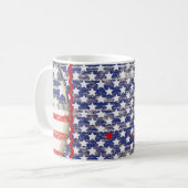 TAZA ESTRELLAS AZUL ROJO STARBUCKS BLUE RED WHITE KOFFIEMOK (Voorkant links)