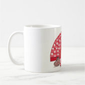 Taza flamenca de lunares rojos koffiemok (Links)