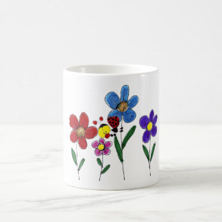 Taza flores. koffiemok
