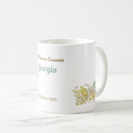 Taza GEORGIA Comunión Koffiemok (Voorkant rechts)
