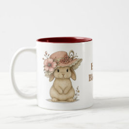 Taza Happy Easter para café Tweekleurige Koffiemok