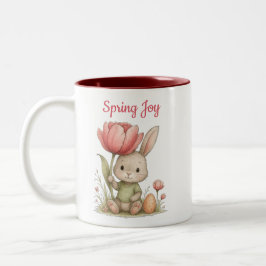 Taza Happy Easter para café Tweekleurige Koffiemok