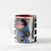 Taza happy summer tweekleurige koffiemok (Voorkant links)