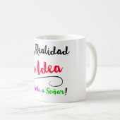 Taza Haz realidad tu Idea modelo PINK Koffiemok (Voorkant rechts)