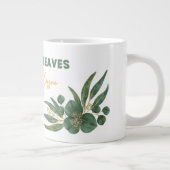 Taza Hojas Eucalipto Grote Koffiekop (Rechts)