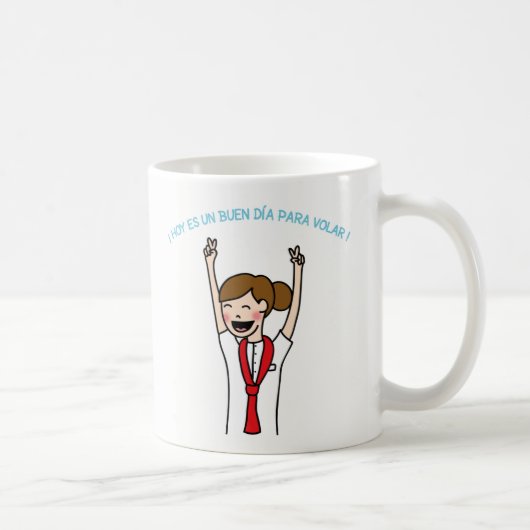 taza Hoy es un buen día para volar Koffiemok (Rechts)
