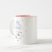 Taza│Hoy me siento dulce Tweekleurige Koffiemok (Voorkant links)