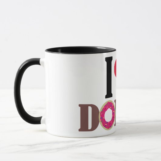 Taza I LOVE DONUTS Mok (Links)