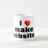 Taza I love make websites Koffiemok (Center)