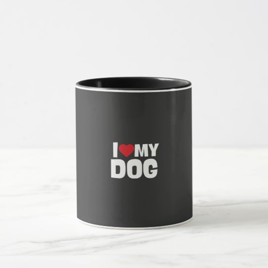 Taza/ i love my dog mok (Midden)