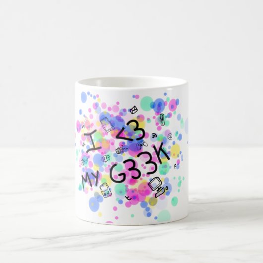 Taza I love my geek Koffiemok (Center)