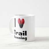 Taza "I love Trail Running" Koffiemok (Voorkant links)