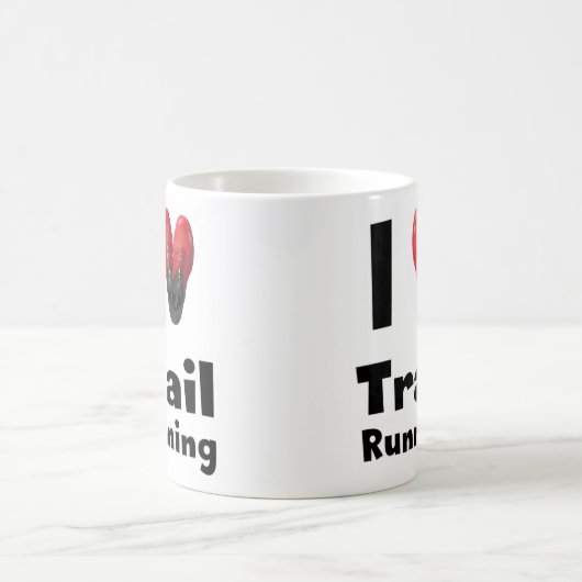 Taza "I love Trail Running" Koffiemok (Center)