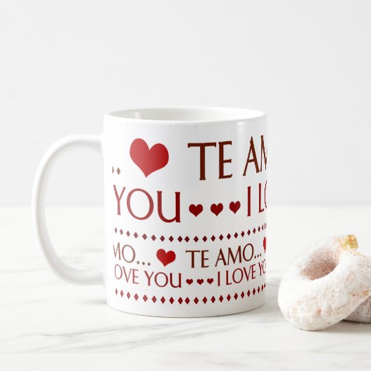 Taza - I Love You Koffiemok (Met donut)