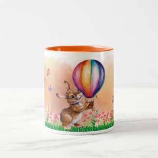 Taza Infantil Conejita Diseño Colorido Tweekleurige Koffiemok