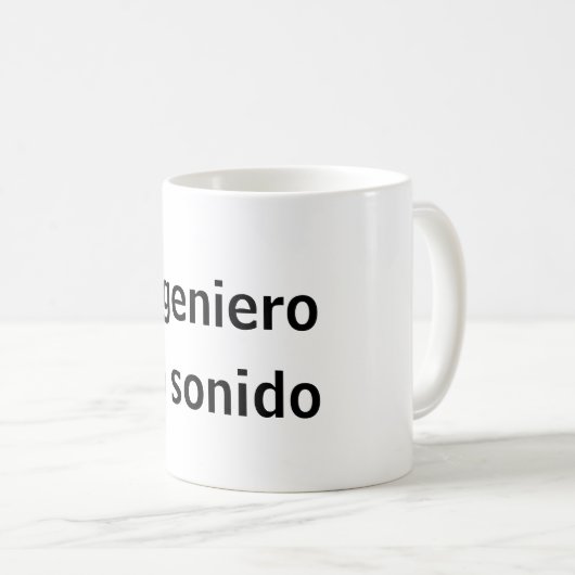 Taza ingeniero en sonido koffiemok (Voorkant rechts)