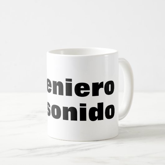 Taza ingeniero en sonido koffiemok (Voorkant rechts)