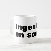 Taza ingeniero en sonido koffiemok (Voorkant links)