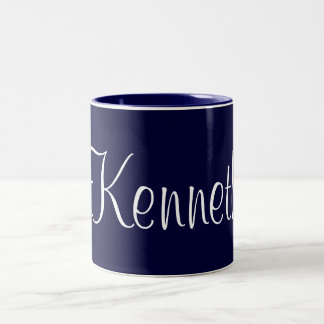 Taza,jarra con nombre,Kenneth Tweekleurige Koffiemok