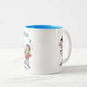 Taza JP y amigos Tweekleurige Koffiemok (Voorkant rechts)
