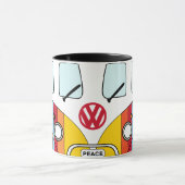 Taza Kombi Arcoíris Peace – Furgoneta Hippie Multi Mok (Midden)