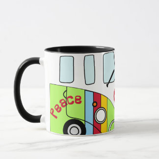 Taza Kombi Verde Neón – Diseño Psicodélico Brillan Mok