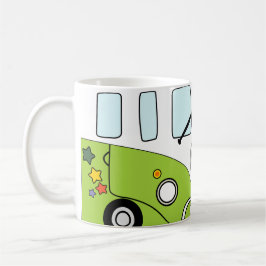 Taza Kombi Verde Psicodélica – Furgoneta Retro con Koffiemok