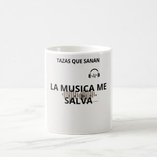 Taza la música me salva koffiemok