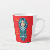 Taza Lady Acuario – Tu signo en cada sorbo Latte Mok (Rechts)