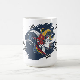Taza Lady Aries - Coffee Mug Horóscopo Mujer Koffiemok