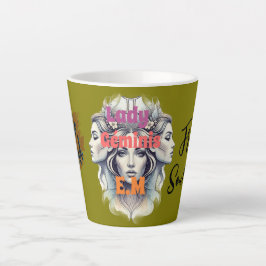 Taza Lady Géminis – Energía dual Latte Mok