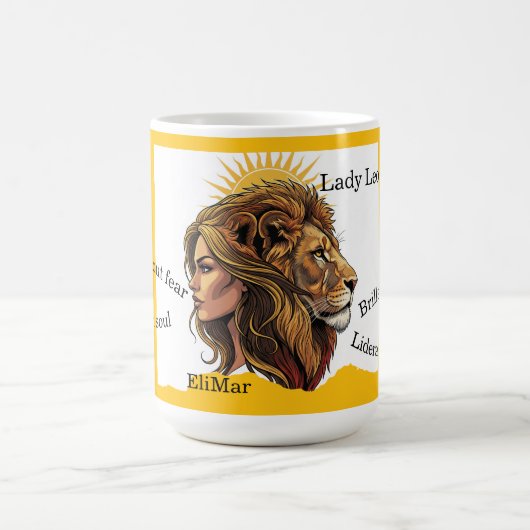 Taza Lady Leo León Zodíaco Koffiemok (Center)