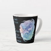 Taza Lady Piscis – Mística en cada sorbo Latte Mok (Rechterhoek)