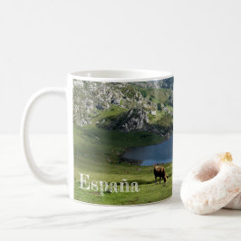 taza Lagos de Covadonga en Asturias, España Koffiemok