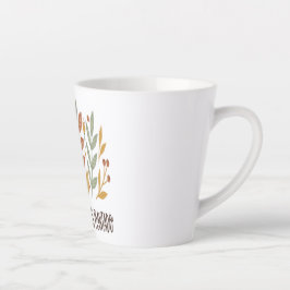 Taza Latte Motivacional Flores Boho Mok