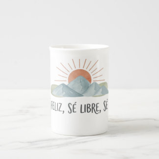 Taza Latte Motivacional Montañas Porselein Kop