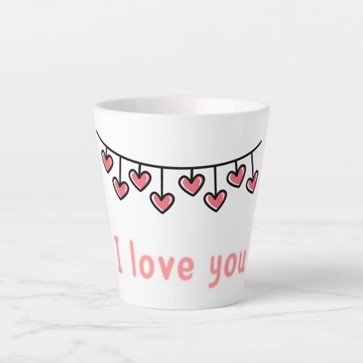 Taza Latte Suspiros Colección Con Mucho Amor ❤️  Latte Mok (Voorkant)